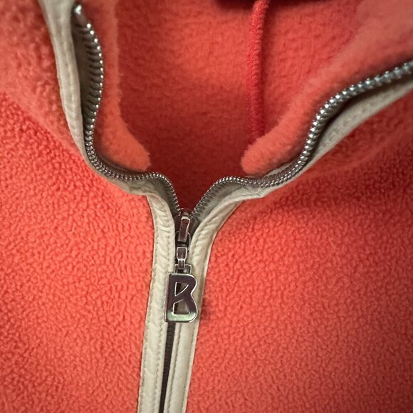 Bogner Fleece Jacket Size 8 Womens Full Zip Signature‎ B Pockets Gorpcore Orange - Picture 3 of 9
